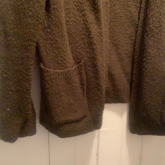 Olive Green Knit Cardigan - Picture 2 of 2